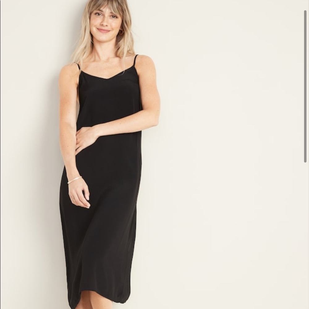 Zara sleeveless midi slip dress
